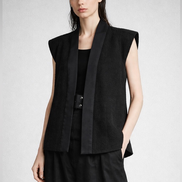 Rick Owens Jackets & Blazers - Rick Owens Black Textured Cotton Vest US 4 Made in Italy Avant Garde Minimalist